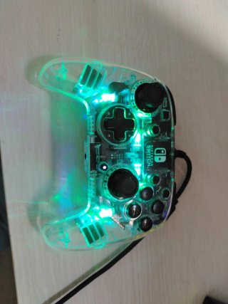 Mando Pro Nintendo Switch Transparente