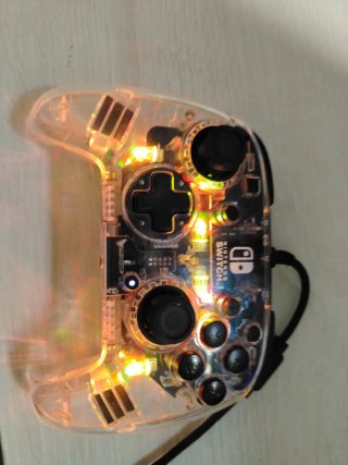 Mando Pro Nintendo Switch Transparente