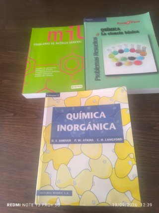 Tres libros Quimica