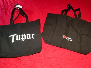 Pack 2 Bolsas Tote Negras Tupac y Tokyo