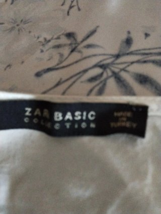 Blusa Zara Blanca Manga Larga