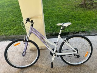 Bicicleta de chica morada