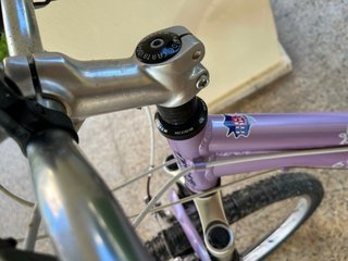 Bicicleta de chica morada