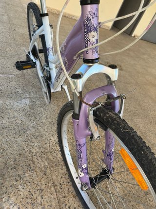 Bicicleta de chica morada