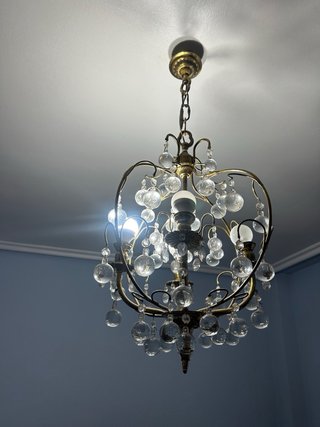 Lampade da soffitto dorate e multicolor
