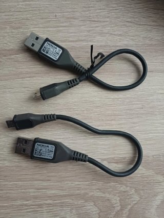 2 Cables Nokia CA-101D USB a Micro USB