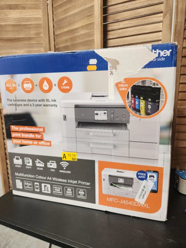 Impressora Multifuncional Brother Cinza/Branco