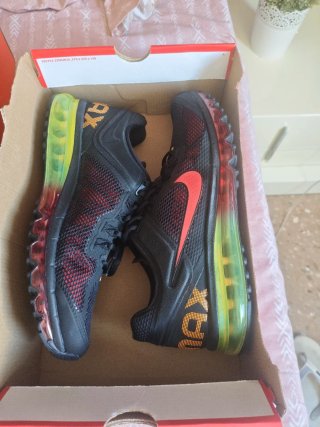 Nike Air Max 2013 Zapatillas Negras Rojas