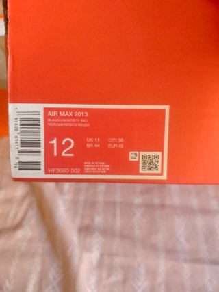 Nike Air Max 2013 Zapatillas Negras Rojas