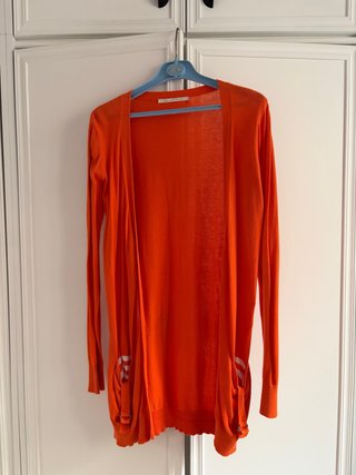 Chaqueta naranja fina