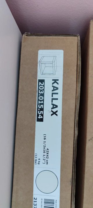 2 Estanterías KALLAX IKEA Beige 42x42 cm