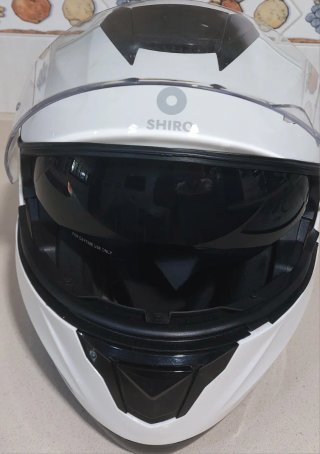 Casco Moto Shiro Blanco Integral