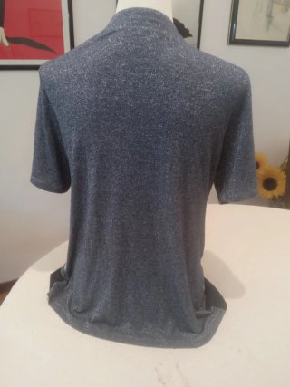Cardigan Chavien Lurex Grigio Bianco Taglia Unica