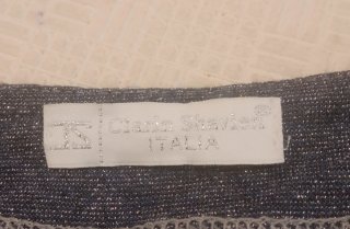 Cardigan Chavien Lurex Grigio Bianco Taglia Unica