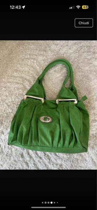 Borsa vintage verde