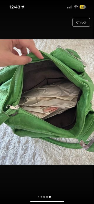 Borsa vintage verde