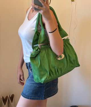 Borsa vintage verde
