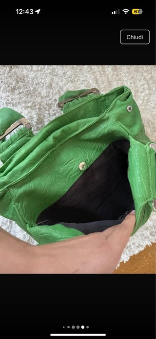 Borsa vintage verde