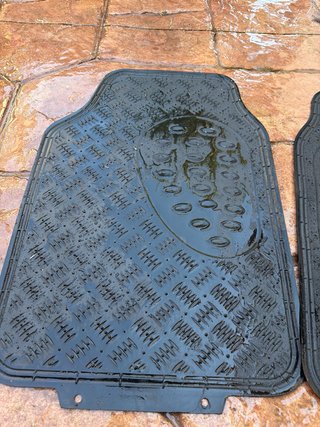 Alfombrillas de goma azul para coche