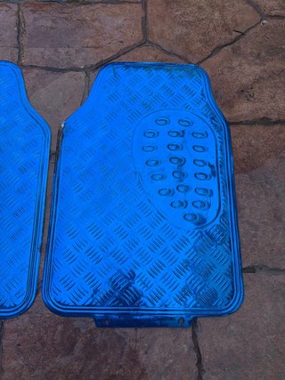 Alfombrillas de goma azul para coche