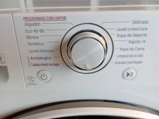 Lavadora LG 9kg 1400rpm.