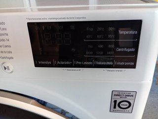 Lavadora LG 9kg 1400rpm.
