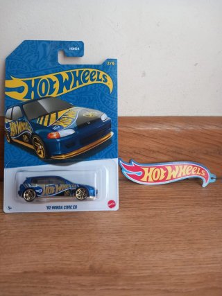 Hot Wheels '92 Honda Civic EG Azul Dorado
