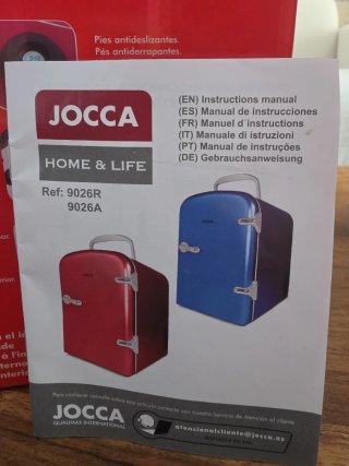 Mini Nevera Portátil JOCCA Roja 4L