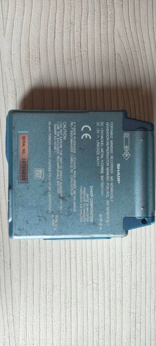 Grabador MiniDisc Sharp MDLP MD-MT88