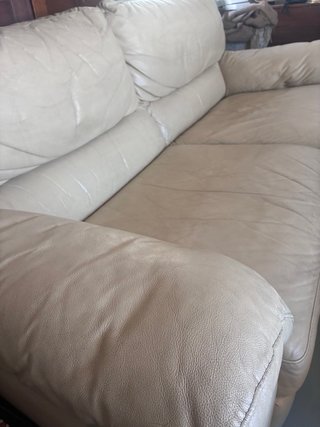 Sofá Natuzzi 3 plazas Piel Beige.