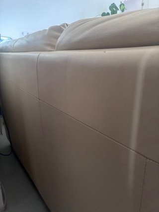 Sofá Natuzzi 3 plazas Piel Beige.