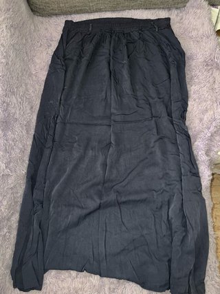Falda larga maxi azul
