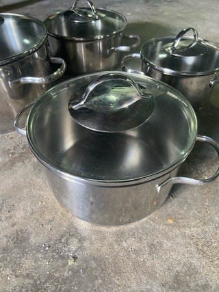 Set de 4 Ollas WMF Acero Inoxidable