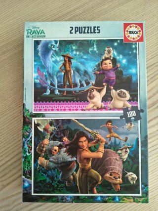 2 Puzzles Educa Raya y el Último Dragón