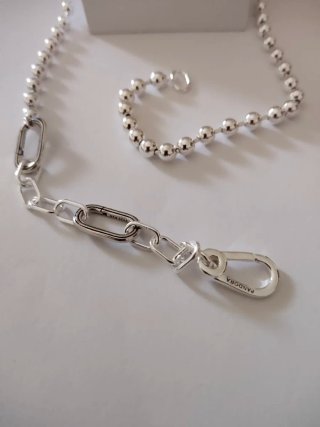 Collar Pandora Bolitas y eslabones 45cm