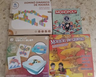 Juegos de Mesa: Monopoly, Dominó, Queso, Mosaicolo