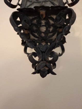 Farol de Hierro Forjado Hecho a Mano