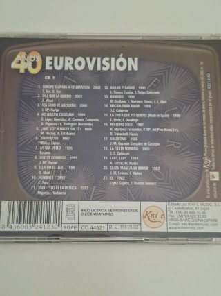 2 CDs 40 Años de Eurovision