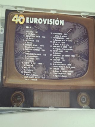 2 CDs 40 Años de Eurovision