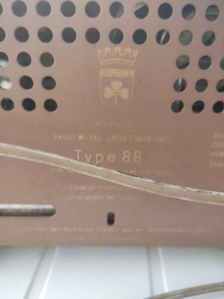 Radio válvulas Grundig Type 88 Función Ok. 220v