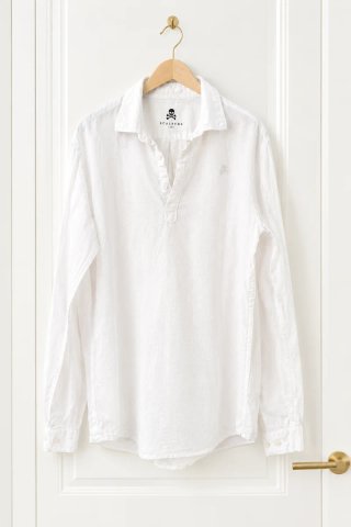 Camisa Scalpers Lino Blanca
