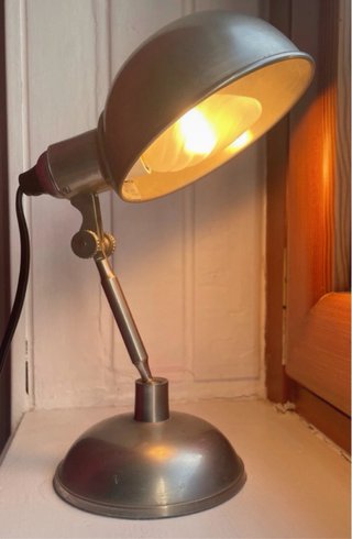 Lampada Scrivania Vintage Metallo Satinato