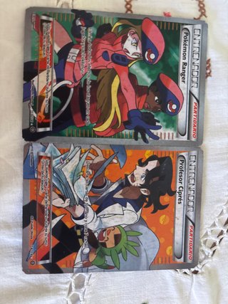 2 Cartas Pokémon: Ranger y Ciprés