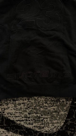 Jordan x Supreme Sudadera Cremallera Negra