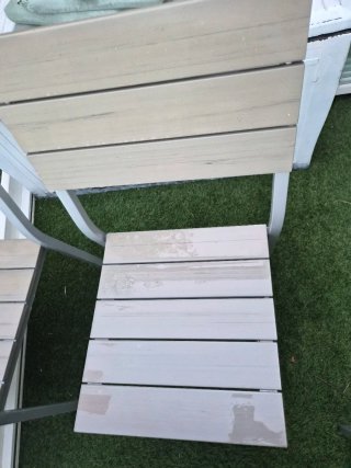 Mesa y 4 sillas terraza