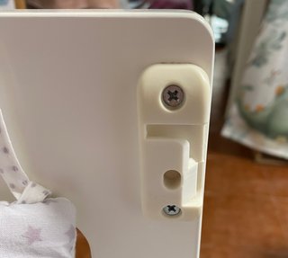 Minicuna colecho madera blanca ruedas y colchón