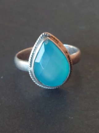 Anillo Plata 925 con Piedra Turquesa