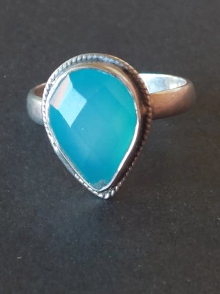 Anillo Plata 925 con Piedra Turquesa