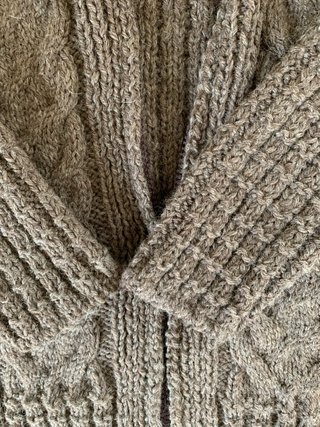 Maglione fatto a mano donna con cappuccio S