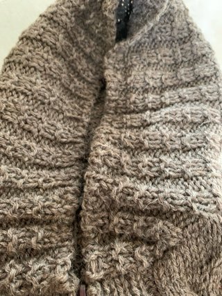 Maglione fatto a mano donna con cappuccio S